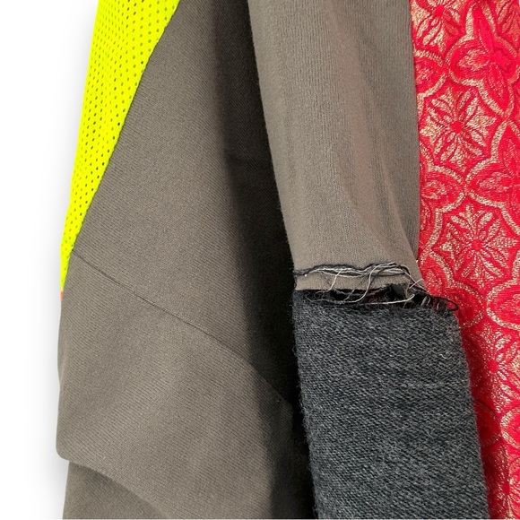 NWOT Paulo Redeem Upcycled Reclaimed Fabric 1 of 1 Blanket Cape Scarf - Picture 11 of 13